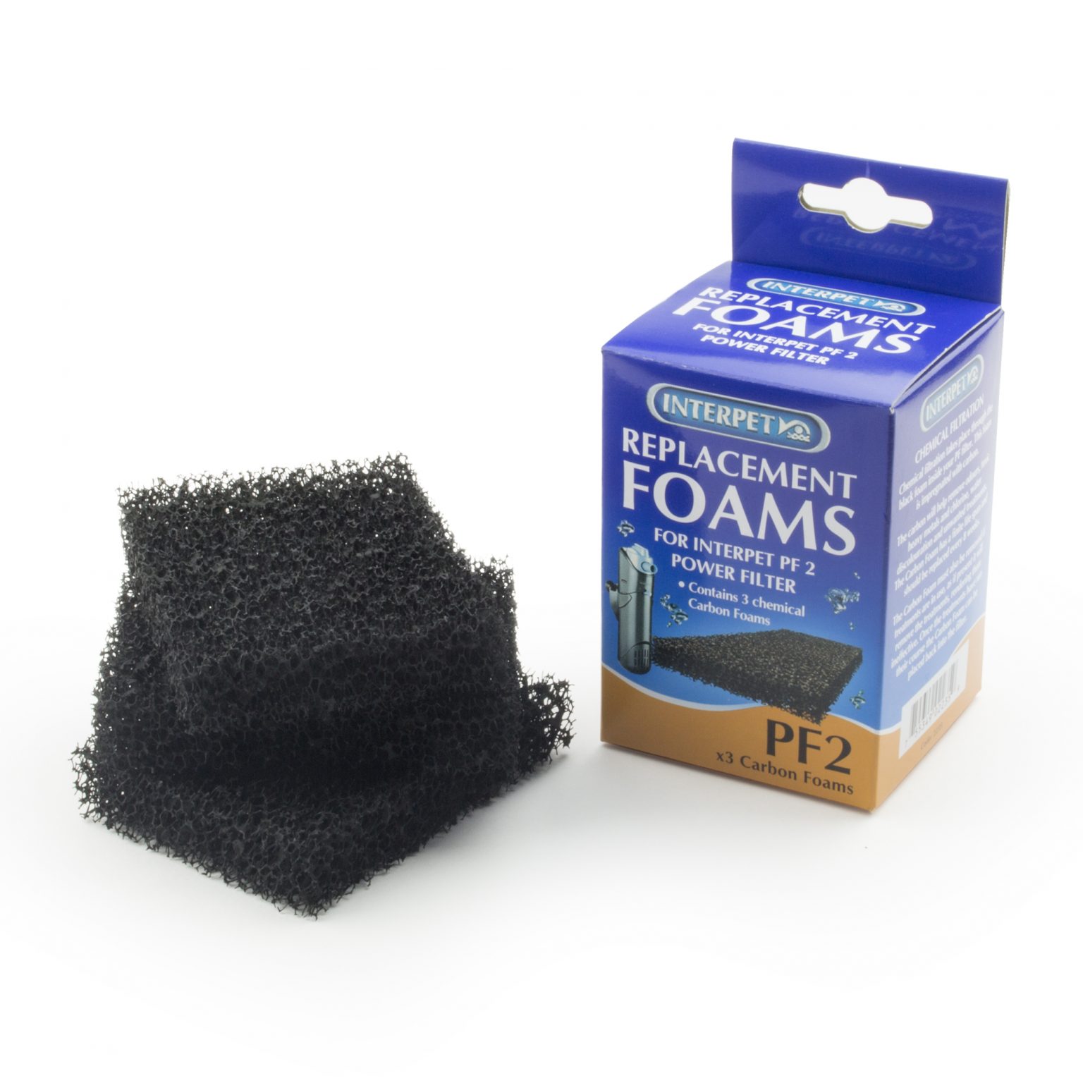 Interpet Internal Power Filter Replacement Carbon Filter Pads (3pk) PF2