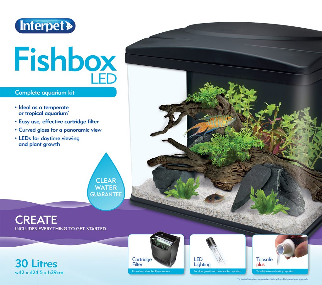 Interpet - Fish Box LED Aquarium - 30L